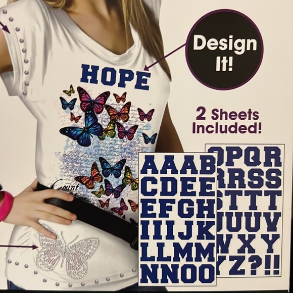 BRAND NEW Bundle of 8 Packs of Next Style Iron On Letters - Picture 6 of 9